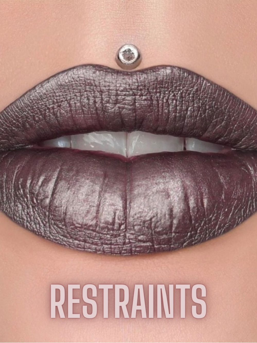 Jeffree Star Restraints Metallic Gunmetal Velour Liquid Lipstick Rave Festival